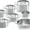 Fissler Original- Profi Collection 2022 Batterie De Cuisine Avec Casserole, Casserole Et Couvercles En Acier Inoxydable, 7 Pièces