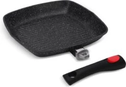 Edënberg Black Line - Poêle à Griller En Céramique Avec Couvercle - 24x24 Cm - Revêtement Antiadhésif 3 Couches ! 10 Edënberg Black Line - Poêle à Griller En Céramique Avec Couvercle - 24x24 Cm - Revêtement Antiadhésif 3 Couches ! -Cuisine Fournitures Magasin 1200x832 5