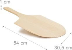 Relaxdays 2 X Pelle à Pizza Bois - Spatule à Pizza - Cuillère à Pain - Cuillère à Pizza - Ronde - Marron -Cuisine Fournitures Magasin 1200x836 4