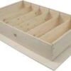 5 Boîtes à Vin 6 Compartiments Avec Couvercle Coulissant 37x43x11cm - Avec Laine De Bois Gratuite