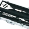 Orange85 De Barbecue Orange85 - Acier Inoxydable - Dans Un Coffret De Luxe - 3 Pièces - Spatule - Pinces - Fourchette à Viande