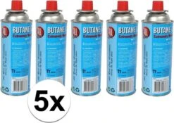 5x Bouteilles De Gaz De Cuisinière Gaz Butane - 5 Pièces à 227 Grammes - Recharge De Gaz