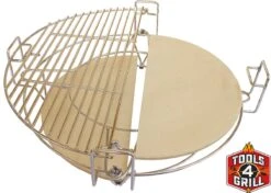 Tools4grill Diviser Et Conquérir Le Système Kamado Multi-niveaux | Système De Grille Réglable Pour Une Cuisson Directe Et Indirecte Kamado De 20 Pouces (taille De Grille De 41 Cm) -Cuisine Fournitures Magasin 1200x853 3