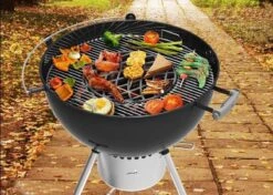 Système De Barbecue - Grille De Gril En Acier Inoxydable Pour Barbecue De 57 Cm + Grille De Cuisson En Fonte. Convient, Entre Autres, à Tous Les Barbecues Avec Bouilloire Weber De 57 Cm -Cuisine Fournitures Magasin 1200x853 4