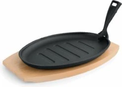 WAS Plat De Service En Fonte Avec Sous-verre 27×17,5 Cm