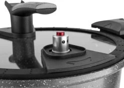 Autocuiseur Professionnel Florina Deli Cook - Autocuiseur - 24 Cm 4,2 Litres - Aspect Pierre - Anthracite - Casserole Sous Vide - Vanne Brevetée -Cuisine Fournitures Magasin 1200x855 1