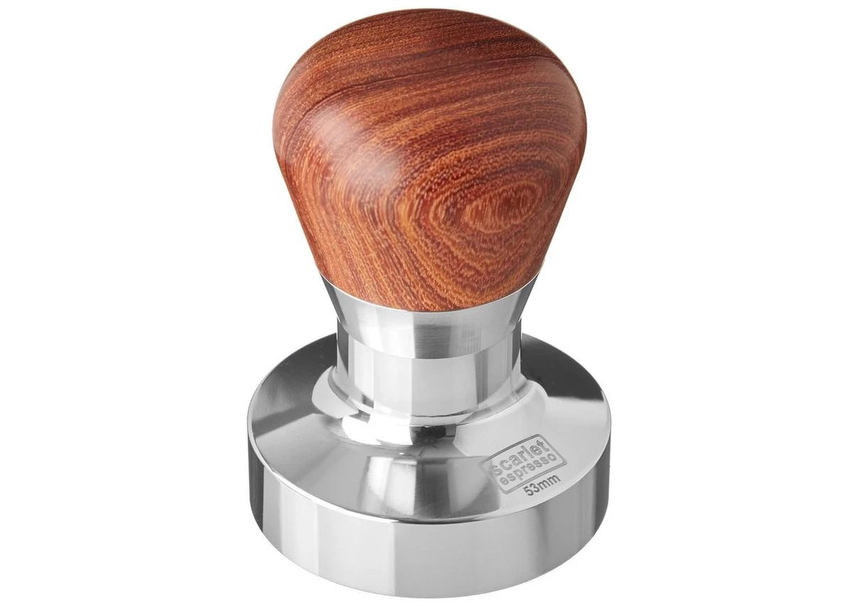 Expresso écarlate | Tamper "Passion" Pour Barista; Avec Poignée Ergonomique En PVC Ou En Bois Précieux De Votre Choix Et Base En Acier Inoxydable De Précision. Palissandre 53 Mm 3 Expresso écarlate | Tamper "Passion" Pour Barista; Avec Poignée Ergonomique En PVC Ou En Bois Précieux De Votre Choix Et Base En Acier Inoxydable De Précision. Palissandre 53 Mm – Image 3