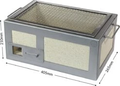 SousVideTools - 16025 - Gril Little Kasai Konro Avec Cadre En Acier Inoxydable - BBQ Hibachi De Style Traditionnel Japonais -Cuisine Fournitures Magasin 1200x858 2