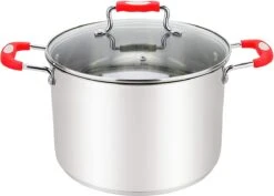 Millvado Urban Collection - Marmite En Acier Inoxydable - Marmite à Soupe De 10 Litres Avec Couvercle - Marmite à Ragoût Ø 26 Cm