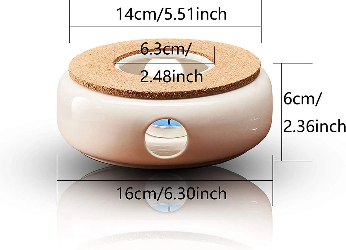 Chauffe-thé En Céramique / Ragoût Pour Théière Ragoût Pour Théière - Chauffe-thé, Chauffe-café Tasse Pour Théière, Chauffage Et Conservation Du Café, Du Thé Ou Du Lait 2 Chauffe-thé En Céramique / Ragoût Pour Théière Ragoût Pour Théière - Chauffe-thé, Chauffe-café Tasse Pour Théière, Chauffage Et Conservation Du Café, Du Thé Ou Du Lait – Image 2