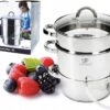Meyerhoff Professionnel 6 Pièces Presse-agrumes / Presse-agrumes Lent Pour La Cuisinière 5L - Centrifugeuse - Sappan - Centrifugeuse - Extracteur De Vapeur - Presse-fruits - Acier Inoxydable