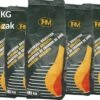 5X Briquettes De Charbon De Bois De 2,5 KG - 5 Sachets De Briquettes De Charbon De Bois - Barbecue - BBQ - 5 Pièces - Total 12,5 KG
