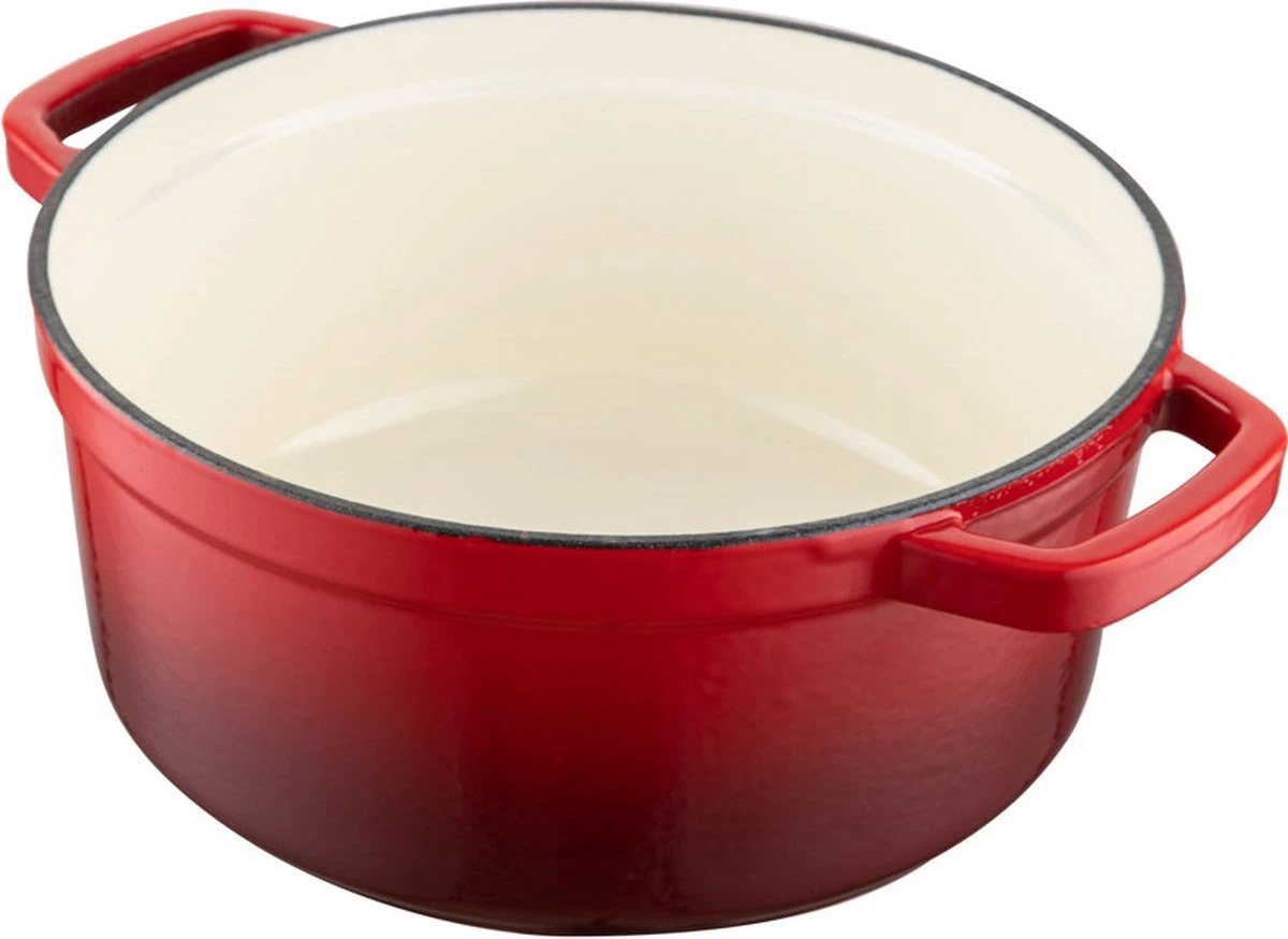 Cocotte Florina Professionnelle En Fonte émaillée Ø 24 Cm 3,5L Rouge Cerise - Tous Feux Pour Induction - Cocotte - Poids 5,3 Kg 13 Cocotte Florina Professionnelle En Fonte émaillée Ø 24 Cm 3,5L Rouge Cerise - Tous Feux Pour Induction - Cocotte - Poids 5,3 Kg – Image 13