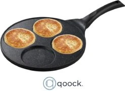 Cuisson Des FC | Crêpière | Poêle à Crêpes | 4 Tasse | Fonte D'aluminium | Toutes Les Sources De Chaleur, Y Compris L'induction