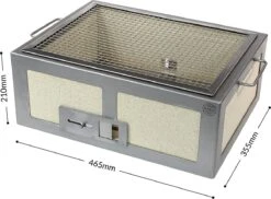 SousVideTools - 16026 - Gril Kasai Konro Medium Large Avec Cadre En Acier Inoxydable - BBQ Hibachi De Style Traditionnel Japonais -Cuisine Fournitures Magasin 1200x882