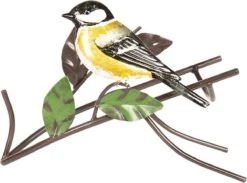 CLAYRE & EEF | PORTE-BOUTEILLE AVEC OISEAU 21 * 12 * 16 CM | NOIR | LE FER | OISEAU | 6Y3381