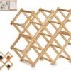 Casier à Vin - Casier à Bouteilles - Porte-bouteille De Vin - Casier à Vin En Bois - Casier à Vin En Bois Pliable - 10 Bouteilles - Accessoires à Vin