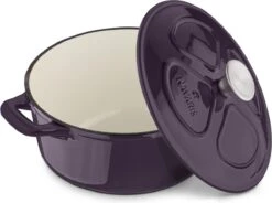 Cocotte En Fonte Navaris Avec Couvercle - Navaris émaillée - Convient à La Cuisson Induction, Gaz Et Céramique - Violet 20 Cocotte En Fonte Navaris Avec Couvercle - Navaris émaillée - Convient à La Cuisson Induction, Gaz Et Céramique - Violet -Cuisine Fournitures Magasin 1200x894 3