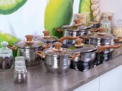 Edënbërg Classic Line - Batterie De Cuisine De Luxe - 12 Pièces - Acier Inoxydable - Fond à 5 Couches -Cuisine Fournitures Magasin 1200x896 2