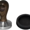 Expresso écarlate | Tamper "Classic" Pour Barista; Avec Poignée Ergonomique En Bois Précieux Et Base En Acier Inoxydable De Précision. Bois De Santal Broin + Tige Planche 41 Mm