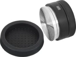 Expresso écarlate | Tamper "Grande Flat" Pour Barista; Avec Rainures 3D Pour Une Extraction Parfaite Avec Des Machines Porte-tamis; Des Tailles Différentes; à Toute épreuve.