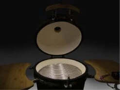 Patton - Kamado 16 - Premium Black - Barbecue En Céramique - Avec Indicateur De Température à Cœur Bluetooth - éclairage LED - Moyen - Complet - Noir -Cuisine Fournitures Magasin 1200x899 13