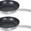 Set De 2x Pièces Petites Poêles Professionnelles En Aluminium Rila Avec Revêtement Antiadhésif 22 Cm - Poêles à Sauteuses