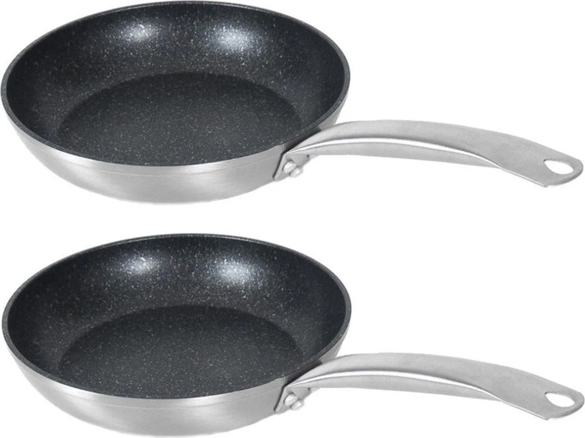 Set De 2x Pièces Petites Poêles Professionnelles En Aluminium Rila Avec Revêtement Antiadhésif 22 Cm - Poêles à Sauteuses 1 Set De 2x Pièces Petites Poêles Professionnelles En Aluminium Rila Avec Revêtement Antiadhésif 22 Cm - Poêles à Sauteuses