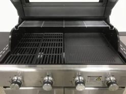 Paralux - Barbecue à Gaz 4 Brûleurs - Acier Inoxydable Avec Grilles En Fonte - Incl. Brûleur Latéral Et Plaque De Cuisson En Fonte -Cuisine Fournitures Magasin 1200x899 8