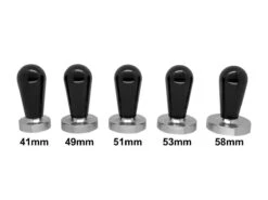 Expresso écarlate | Tamper "Elegant" Pour Barista; Avec Poignée Ergonomique En Aluminium Et Base En Acier Inoxydable De Précision; Pour Une Extraction Parfaite Avec Des Machines De Sérigraphie. Noir 53 Mm -Cuisine Fournitures Magasin 1200x900 111