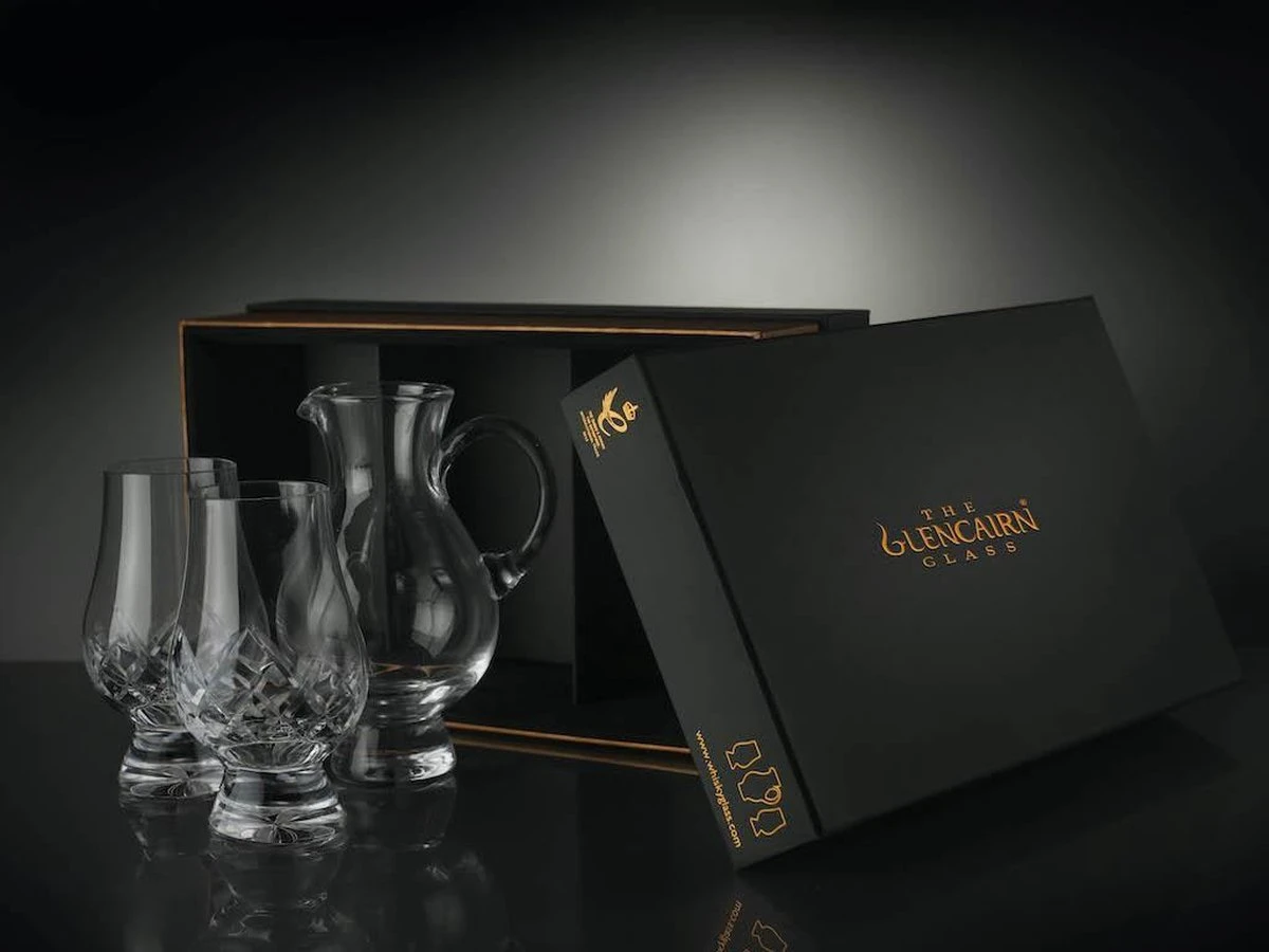 Waterjug Exclusif Glencairn Et 2x Verre à Whisky | Série Coupée / Incisée | Cristal | Handgemaakt En Ecosse | Emballage Cadeau 1 Waterjug Exclusif Glencairn Et 2x Verre à Whisky | Série Coupée / Incisée | Cristal | Handgemaakt En Ecosse | Emballage Cadeau