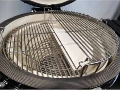 Série Evolve Econ - Barbecue Kamado 24" / 61 CM / XXL - Avec étagères De Table En Bois - Accessoires Gratuits Inclus - Parois En Céramique - Forme D'œuf - Chaleur Directe + Chaleur Indirecte - Ventilation Professionnelle - Thermomètre Intelligent -Cuisine Fournitures Magasin 1200x901 3