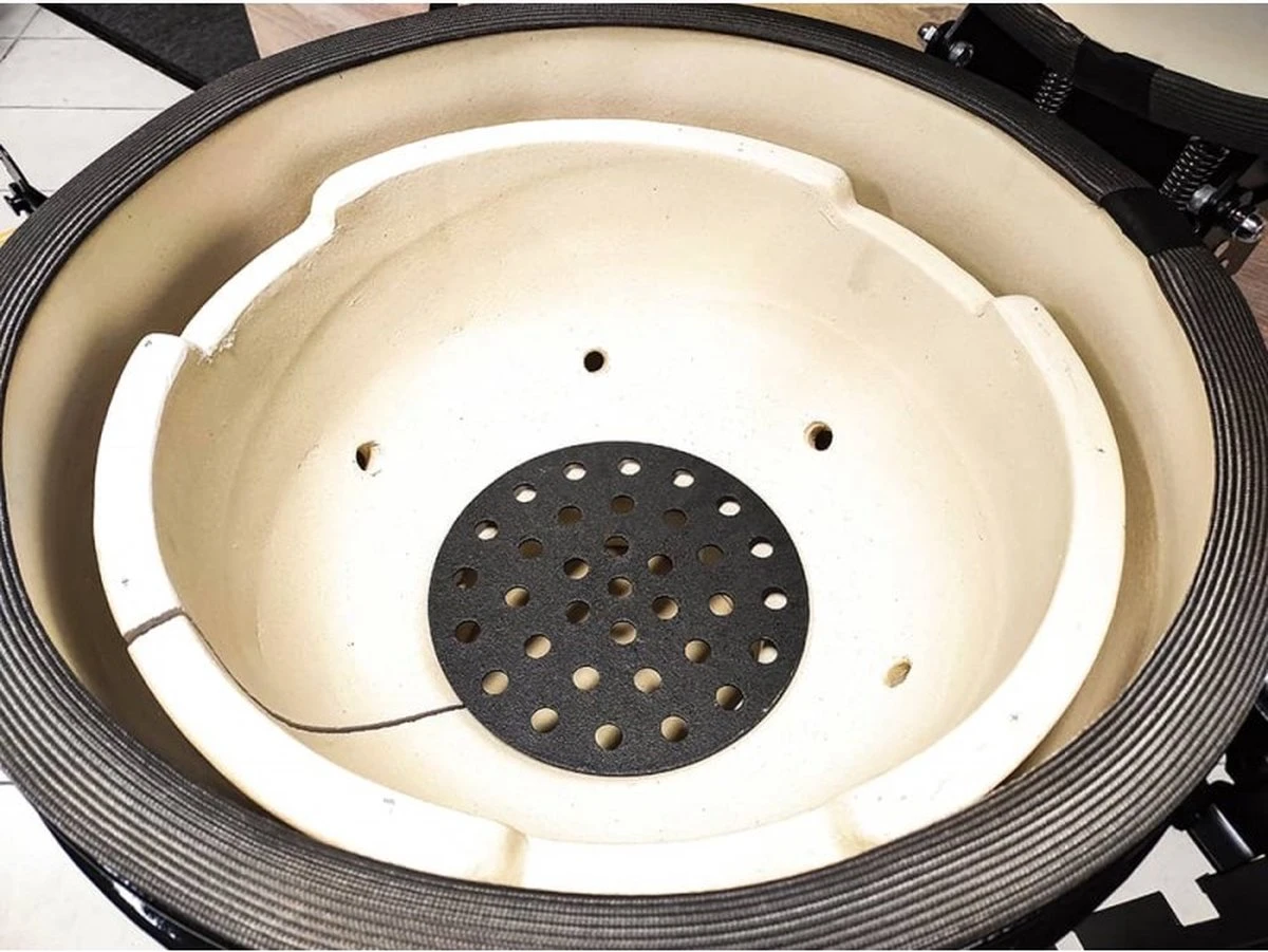 Evolve Advanced Solo - Barbecue Kamado 24" / 61 CM / XXL - Sans Base Ni Tables D'appoint - Accessoires Gratuits Inclus - Parois En Céramique - Forme D'oeuf - Chaleur Directe + Chaleur Indirecte - Ventilation Professionnelle - Thermomètre Intelligent 7 Evolve Advanced Solo - Barbecue Kamado 24" / 61 CM / XXL - Sans Base Ni Tables D'appoint - Accessoires Gratuits Inclus - Parois En Céramique - Forme D'oeuf - Chaleur Directe + Chaleur Indirecte - Ventilation Professionnelle - Thermomètre Intelligent – Image 7