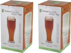 Feelino 2 X 500 Ml Verres à Bière à Double Paroi Pour 300 Ml Dame Blé, Verres à Bière, Verres à Double Paroi, Verres Thermo, Garde Les Boissons Froides Plus Longtemps, Blé Dame -Cuisine Fournitures Magasin 1200x909 2