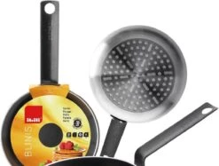 Poêle à Ibili 14 Cm - Diamètre Haut 14 Cm - Fond 12 Cm - Double Revêtement Antiadhésif - Convient à L'induction - Sans PFOA