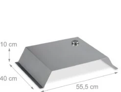 Relaxdays BBQ Dôme à Pizza En Acier Inoxydable - Couvercle à Pizza Barbecue - Boîte à Pizza - Accessoire De Gril -Cuisine Fournitures Magasin 1200x914 3