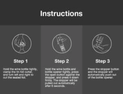 Tire-bouchon électrique - Tire-bouchon - Ouvre-bouteille électrique - Ouvre-bouteille électrique - Tire-bouchon électrique - Vin - Zwart -Cuisine Fournitures Magasin 1200x915 4