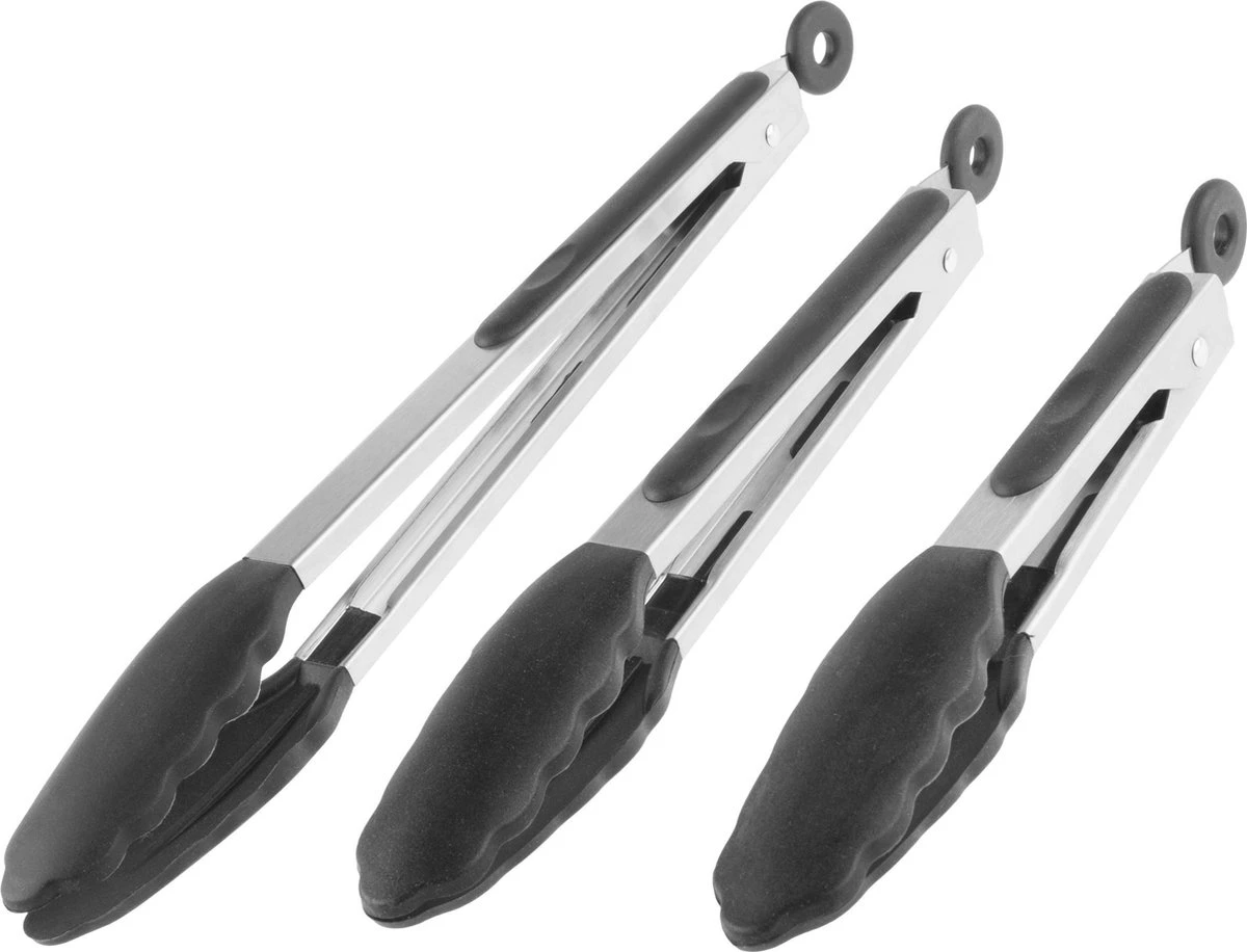 Doodadeals De Pinces à BBQ De Luxe Doodadeals ® - Pinces à Barbecue - Ensemble De Pinces à BBQ - Pinces à Viande - Pinces De Service - Pinces à BBQ En Acier Inoxydable - Set De 3 Pinces 1 Doodadeals De Pinces à BBQ De Luxe Doodadeals ® - Pinces à Barbecue - Ensemble De Pinces à BBQ - Pinces à Viande - Pinces De Service - Pinces à BBQ En Acier Inoxydable - Set De 3 Pinces