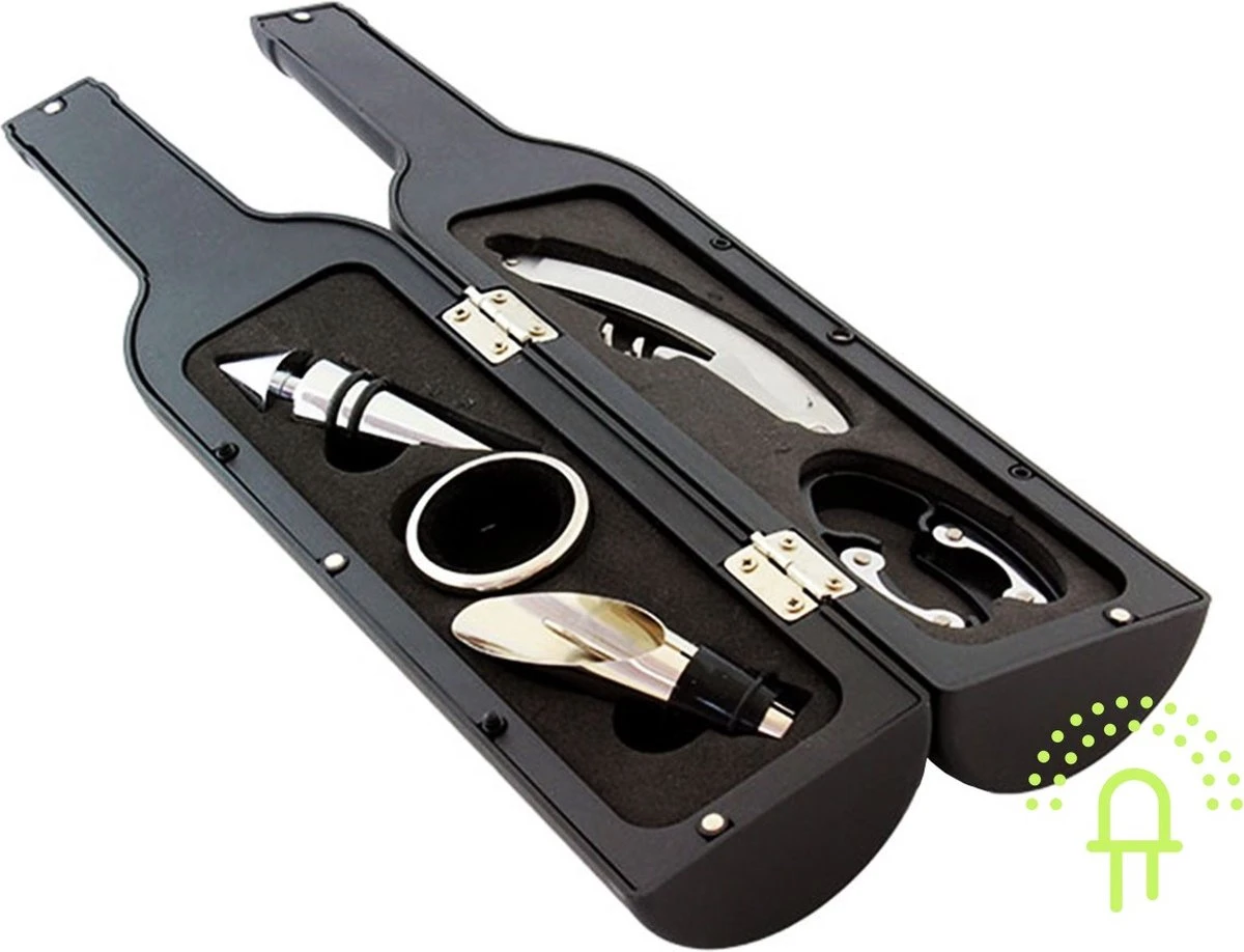 Ensemble D'accessoires Pour Le Vin De Luxe Lilaled Pour Les Gourmets Dans Un Emballage Cadeau De Luxe . Avec Couteau De Serveur, Coupe-papier, Bouchon De Luxe , Entonnoir Verseur, Anneau De Bouteille (récupérateur De Gouttes De Vin), 2 Ensemble D'accessoires Pour Le Vin De Luxe Lilaled Pour Les Gourmets Dans Un Emballage Cadeau De Luxe . Avec Couteau De Serveur, Coupe-papier, Bouchon De Luxe , Entonnoir Verseur, Anneau De Bouteille (récupérateur De Gouttes De Vin), – Image 2