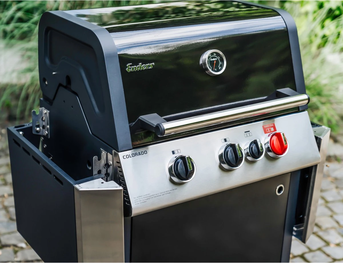 Barbecue à Gaz Enders Colorado 3 I Turbo - Barbecue à Gaz - BBQ - Zwart - Surface De Cuisson 62x43 Cm - Grille De Cuisson En Fonte 3 Barbecue à Gaz Enders Colorado 3 I Turbo - Barbecue à Gaz - BBQ - Zwart - Surface De Cuisson 62x43 Cm - Grille De Cuisson En Fonte – Image 3