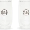 Riviera Maison Ensemble De Verres à Double Paroi Avec Logo RM - RM Love Double Wall Glass Size L - 330 ML - Glas - Transparent - 2 Pièces