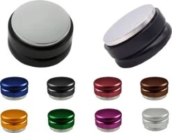 Expresso écarlate | Tamper "Flat" Pour Barista; Pour Une Extraction Parfaite Avec Des Machines Porte-tamis; Pour Tamis D'un Diamètre De 58 Mm; Conception Robuste Avec Un Poids De 490 G. Bleu -Cuisine Fournitures Magasin 1200x926 2