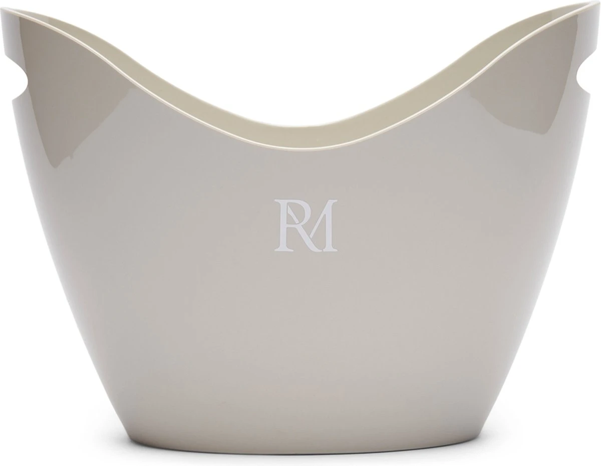 Riviera Maison Cave à Vin Outdoor 7,5 L, Incassable, Avec Poignées - Cooler à Vin Plein Air RM Monogram - Beige - MS 1 Riviera Maison Cave à Vin Outdoor 7,5 L, Incassable, Avec Poignées - Cooler à Vin Plein Air RM Monogram - Beige - MS
