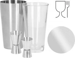 Ensemble De Cocktails Set | Set De 14 Shakers à Cocktail | Y Compris Boîte-cadeau | ACIER INOXYDABLE | Couleur Argent -Cuisine Fournitures Magasin 1200x935 3