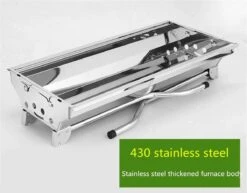 Borvat® | Barbecue Et Friture Barbecue à Dual Usage | Barbecue Au Charbon Extérieur Portable | Convient Pour 5 à 10 Personnes En Marche, Pique-nique, Camping, Barbecue. -Cuisine Fournitures Magasin 1200x937