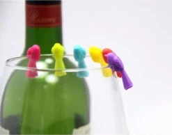 Oiseaux De Marquage En Verre Silicone 6 Pièces - Multicolore - Fête - Étiquette En Verre - Marqueur En Verre -Cuisine Fournitures Magasin 1200x942 4