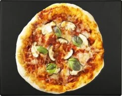 Navaris XL Pour Four Et Barbecue - Plaque à Pizza Rectangulaire 38 X 30 Cm - Pierre à Pain - Céramique émaillée - Zwart -Cuisine Fournitures Magasin 1200x942 5