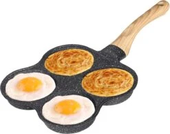 Pan à Frire En Aluminium, Revêtement Antiadhésif Pour Poêle à Omelette Avec Poêle à Crêpes à œufs à 4 Trous Pour Cuisinière à Gaz à Induction 14,6 X 7,7 X 1 Po -Cuisine Fournitures Magasin 1200x943 2