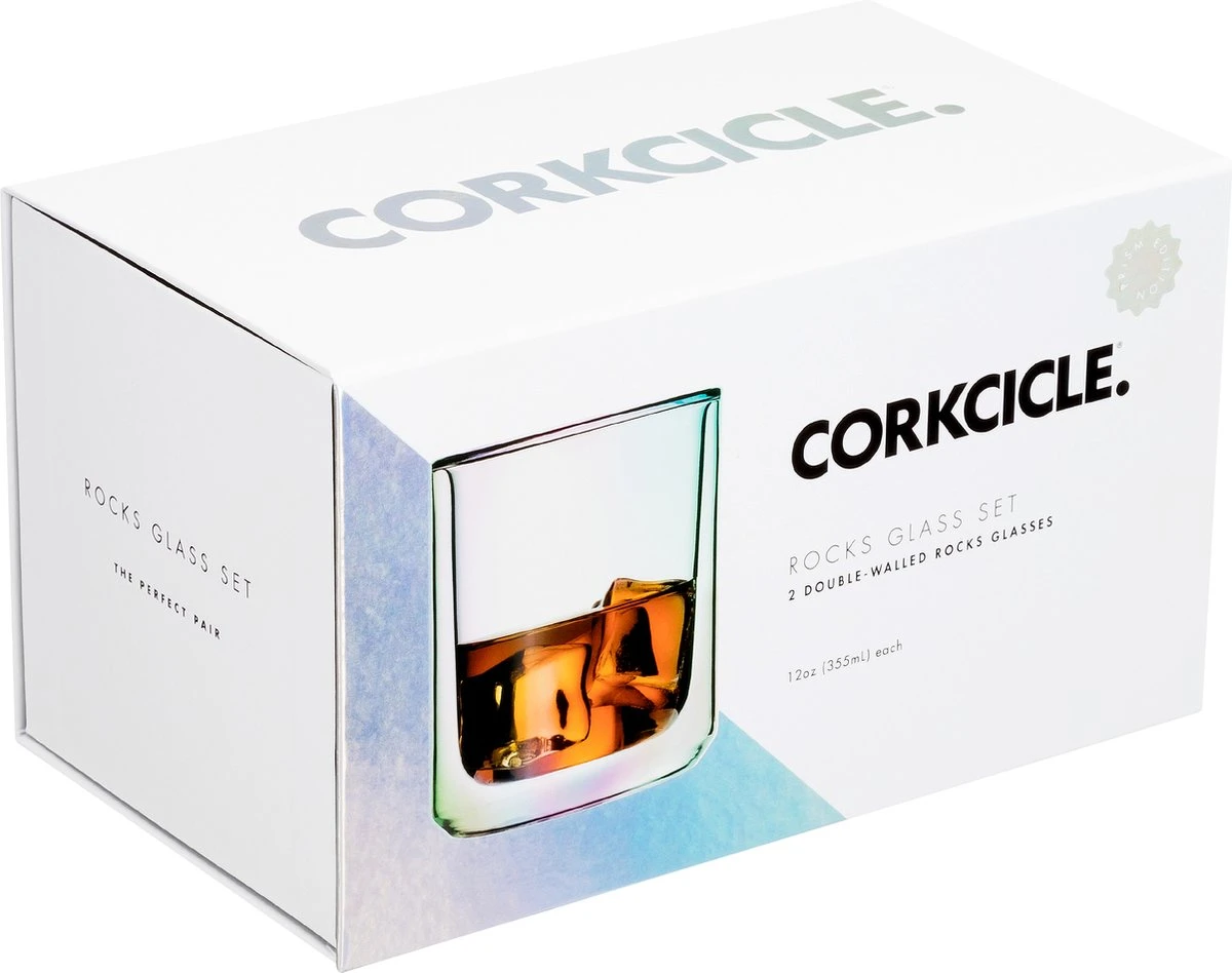 Corkcicle Rocks - Set De 2 Verres De Luxe (VERRE PRISMA) - 355 Ml - Perfect Pour Votre Whisky Ou Cocktail Préféré, Vin, Bière, Champagne Ou Autre Boisson Savoureuse - COR7309P 4 Corkcicle Rocks - Set De 2 Verres De Luxe (VERRE PRISMA) - 355 Ml - Perfect Pour Votre Whisky Ou Cocktail Préféré, Vin, Bière, Champagne Ou Autre Boisson Savoureuse - COR7309P – Image 4