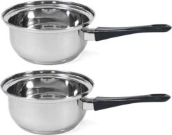 Set De 2x Casseroles / Casseroles London 18 Cm - 3 Litres - Pour Sauce Et Jus De Viande - Casseroles